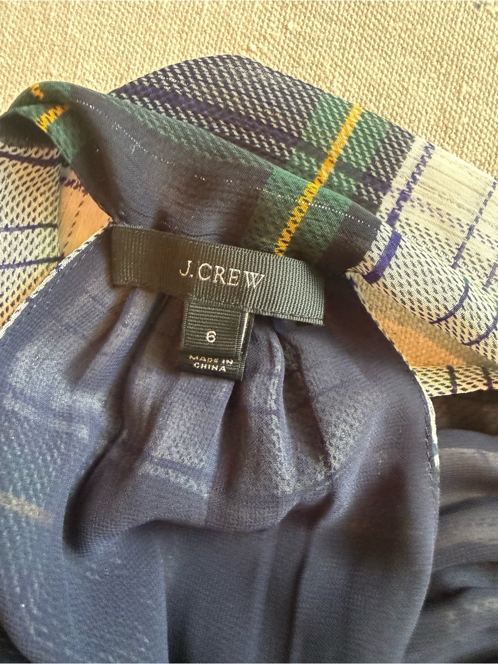 J. Crew Plaid Halter Top - Picture 2 of 5